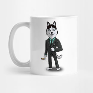 Elegant Husky Mug